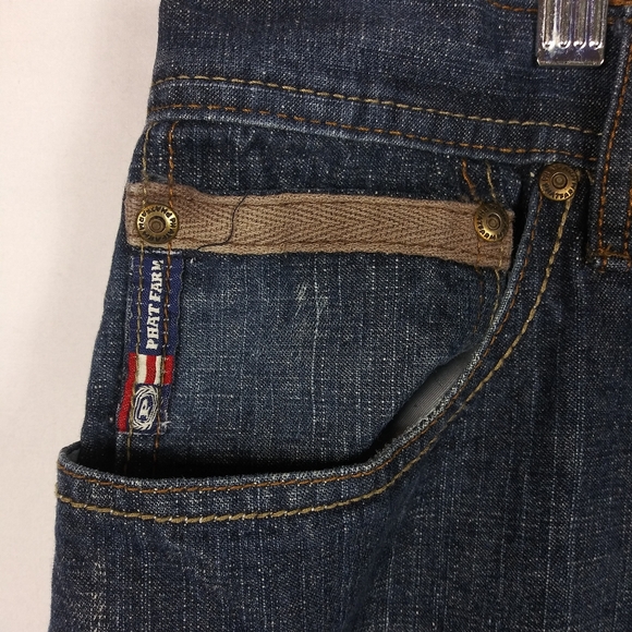 Vintage Phat Farm Jeans Men's Size 42 x 32 Embroidered Baggy Hip Hop Grunge - Picture 4 of 12